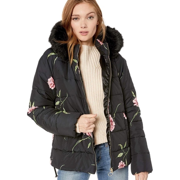 Show Me Your MuMu Jackets & Blazers - Show Me Your Mumu Alpine Faux Fur Floral Jacket M